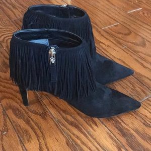 NEW 8.5 Sam Edelman Black Suede 2.5 in Heel / Boot